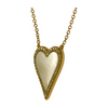 925 Silver Jewelry Mother of Pearl Heart Necklace Heart Pendant Necklace