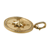 925 sterling silver North Star Pendant Necklace 18K Gold Plated Compass Pendant