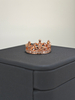 925 Sterling Silver Luxurious Embodying Loyalty and Ambition Statement Crown Ring