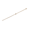 Solitaire Diamond Bracelet with Dainty Gold Paperclip Chain for Women
