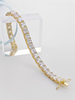 925 Sterling Silver 7mm Cushion Cut Dainty Diamond Tennis Bracelet