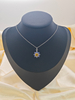 925 Sterling Silver Classic Jewelry Tanzanite And Citrine Flower Pendant Necklace