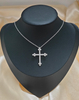 Religious Jewelry for Women 925 Sterling Silver Cross Pendant Necklace