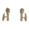 925 Sterling Silver Triple Huggie Hoop Earrings Snake Earrings
