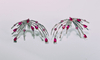 925 Sterling Silver Luxury Sumilate Ruby Cocktail earrings