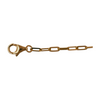 Solitaire Diamond Bracelet with Dainty Gold Paperclip Chain for Women