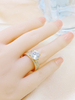 925 Sterling Silver Promise Ring for Her 7 Carat Simulated Diamond Ring