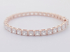 925 Sterling Silver 4x4mm Princess Cut Dainty Wedding Tennis Bracelet