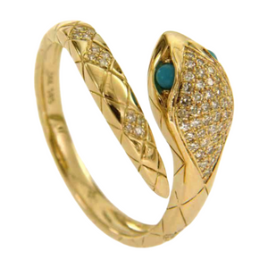 Bohemian jewelry Exquisite Gold Snake Wisdom Ring Fashion Jewelry