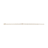 Solitaire Diamond Bracelet with Dainty Gold Paperclip Chain for Women