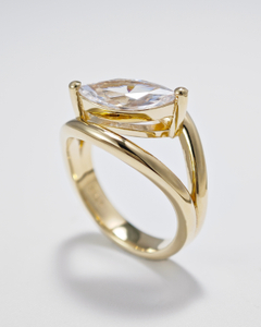  925 Sterling Silver Harmony Jewelry 3 Carat Marquise Diamond Ring