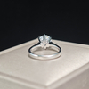 925 Sterling Silver 1.5 Carat Diamond Six Prong Solitaire Engagement Ring