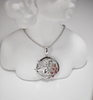 925 Sterling Silver Red Garnet Loyalty Jewelry Guardian Angle Necklace 