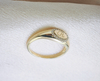 14K Yellow Gold Custom Jewelry Initial Personalized Oval Gold Signet Ring