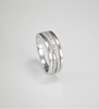 925 Sterling Silver Cross Ring Zircon Dainty Multi Layer Ring