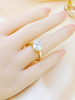 925 Sterling Silver 5 Carat Pear Cut Bezel Setting Engagement Ring