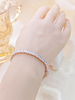 925 Sterling Silver 4x4mm Princess Cut Dainty Wedding Tennis Bracelet