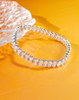 925 Sterling Silver 6x4mm Cubic Zirconia Jewelry Oval Tennis Bracelet