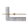 Solitaire Diamond Bracelet with Dainty Gold Paperclip Chain for Women