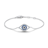 Religious 925 Sterling Silver Bracelet Evil Eye Bracelet for Women