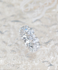  925 Sterling Silver 6 X 4mm Pear Shaped Diamond Engagement Ring